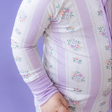 Lavender Stripe Zippy