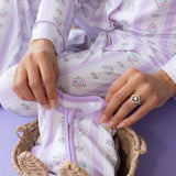 Lavender Stripe Women's PJ Set