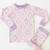 Hop To It Pink Two-Piece Pajamas