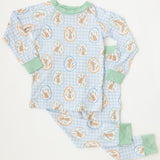 Hop To It Blue Two-Piece Pajamas