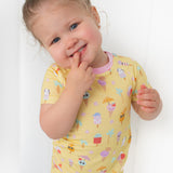 Ice Cream Dreams Yellow Short Sleeve Sets