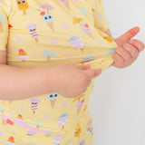 Ice Cream Dreams Yellow Short Sleeve Sets