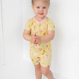Ice Cream Dreams Yellow Short Sleeve Sets