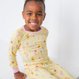 Ice Cream Dreams Yellow Two-Piece Pajamas