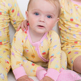 Ice Cream Dreams Yellow Zippy