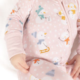 Pink Snowmen Zippy