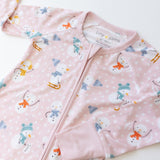 Pink Snowmen Zippy
