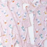 Pink Snowmen Zippy